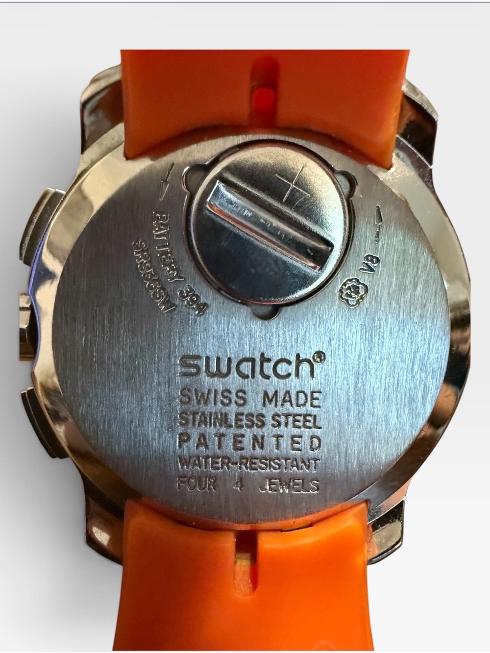 Vintage Swatch Irony Retrograde Bring Back YRS405 Orange Chronograph Watch - Picture 7 of 7